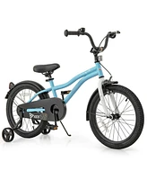 Kids Bike 18-Inch Children Training Bicycle with 2 Brake for 3-8 Years Old