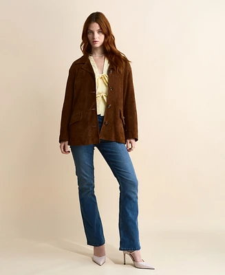Furniq Uk Women's Suede Jacket, Created for Macy's