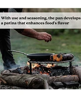 Alva Artist Premium Carbon Steel Frying Pan - Non-Toxic Pfas/Pfoe/Ptfe Free Hammered Skillet