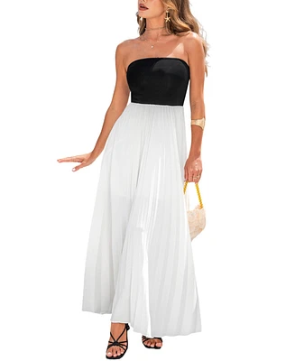 Cupshe Women's Timeless Aura Two-Toned Maxi Beach Dress