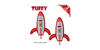 Tuffy Transportation Rocket, 2-Pack, Durable Plush Dog Toy