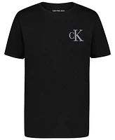 Calvin Klein Big Boys Stacked Logos Short Sleeve T-Shirt