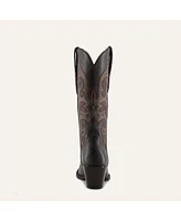 Tessa Fine Leather Cowgirl Boots - Stylish Western Footwear & Comfort By Buck Brana