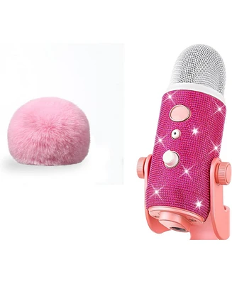 ZealSound Furry Windscreen d65p and Microphone Diamond Sticker syp-us bundle
