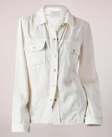 blue revival Women's Tencel Button-Down Shirt