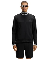 Boss by Hugo Men's Cotton-Blend Zip-Up Sweatshirt