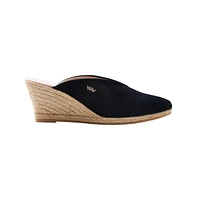 Truja Suede Espadrille Mule Wedges