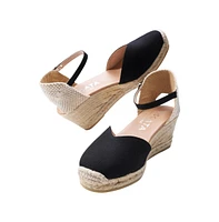Reus Canvas Espadrille Wedges