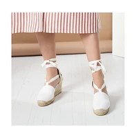 Escala Limited Edition Canvas Espadrille Wedges
