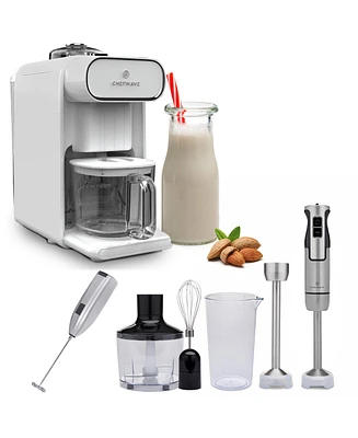 ChefWave Milkmade Non-Dairy Milk Maker with Intermix Hand Blender & Milk Frother
