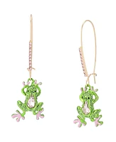 Betsey Johnson Faux Stone Backyard Frog Dangle Drop Earrings