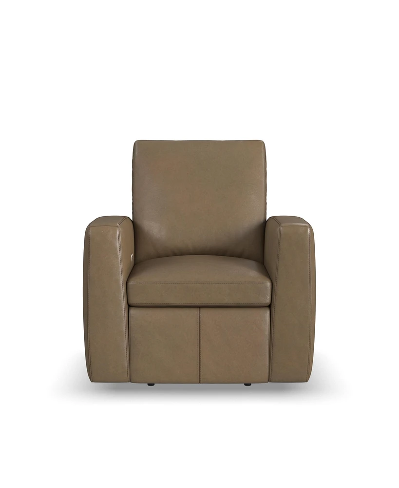 Flexsteel Aria 38" Fawn Leather Power Recliner