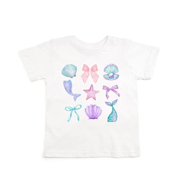 Sweet Wink Toddler Girls Mermaid Cutie Short Sleeve T-Shirt