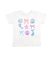 Sweet Wink Toddler Girls Mermaid Cutie Short Sleeve T-Shirt