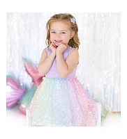 Sweet Wink Little and Big Girls Rainbow Mermaid Tank Tutu Dress