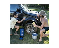 Naturehike 11 Litre Solar Heated Shower Bag, Outdoor Shower, Camping, Portable Pressure Shower with Foot Pump, Garden Shower
