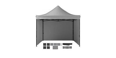 Slickblue Pop Up Canopy Tent with Removable Sidewalls Waterproof Portable Gazebo Wheels