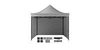 Slickblue Pop Up Canopy Tent with Removable Sidewalls Waterproof Portable Gazebo Wheels
