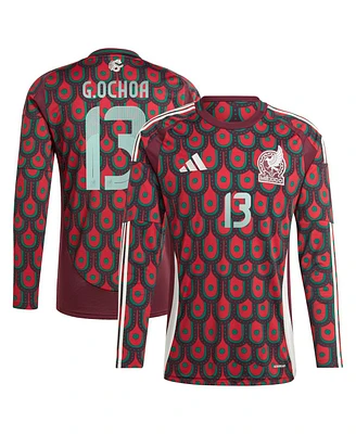 Adidas Men's Guillermo Ochoa Burgundy Mexico National Team 2024 Home Replica Player Long Sleeve Jersey