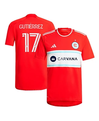 Adidas Men's Brian Gutierrez Red Chicago Fire 2024 Return to Replica Player Jersey
