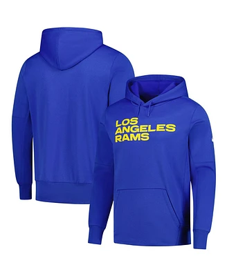 Nike Men's Royal Los Angeles Rams Wordmark Performance Pullover Hoodie