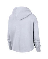 Nike Women's White Wnba Logo woman Team 13 Cropped Pullover Hoodie