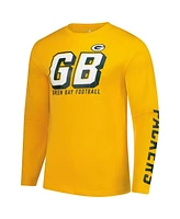 Fanatics Men's Gold Green Bay Packers Long Sleeve T-Shirt