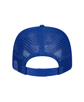 New Era Men's Royal New York Giants Adventure Camo Trucker 9SEVENTY Stretch-Snap Adjustable Hat
