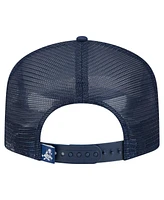 New Era Men's White/Navy Dallas Cowboys Distressed 9FIFTY A-Frame Snapback Hat