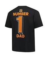Fanatics Men's Black Cincinnati Bengals Big Tall Number One Dad T-Shirt