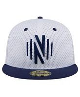 New Era Men's Gray Nashville Sc Throwback Mesh 59FIFTY Fitted Hat