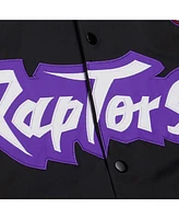 Mitchell & Ness Men's and Women's Black Toronto Raptors Vintage Team Origins Satin Full-Snap Jacket