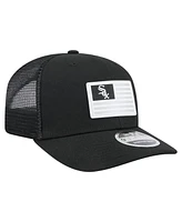 New Era Men's Black Chicago White Sox Flag 9SEVENTY Stretch-Snap Hat