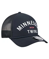 New Era Men's Navy Minnesota Twins Minimalist 9FORTY A-Frame Adjustable Hat