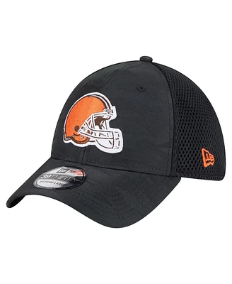New Era Men's Black Cleveland Browns Active Camo 39THIRTY Flex Hat