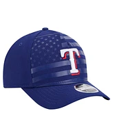 New Era Men's Royal Texas Rangers American Flag 9FORTY M-Crown A-Frame Adjustable Hat