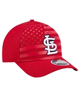 New Era Men's Red St. Louis Cardinals American Flag 9FORTY M-Crown A-Frame Adjustable Hat