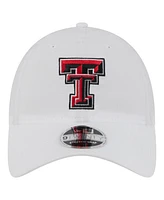 New Era Men's White Texas Tech Red Raiders Active Ripstop 9TWENTY Adjustable Hat