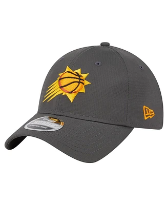 New Era Men's Charcoal Phoenix Suns Active Ripstop 9TWENTY Adjustable Hat