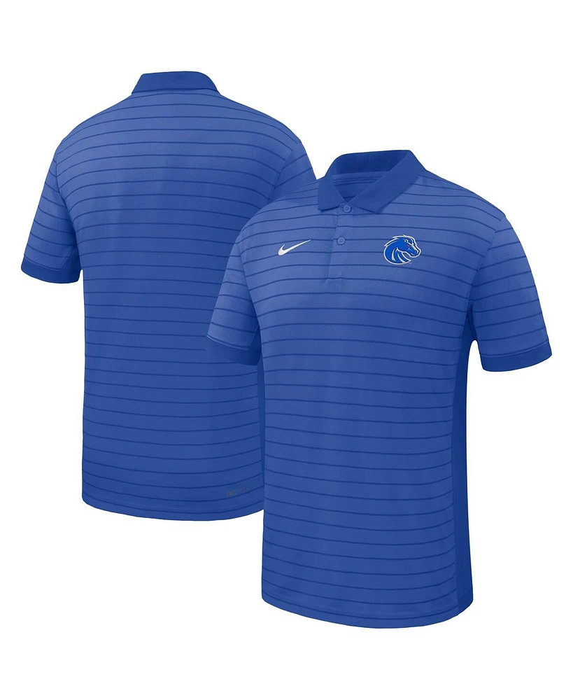Nike Men's Royal Boise State Broncos 2025 Early Season Coaches Sideline Victory Stripe Performance Polo Shirt