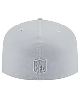 New Era Men's Gray Indianapolis Colts Color Pack A-Frame 59FIFTY Fitted Hat