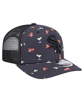 New Era Men's Navy Chicago White Sox Adventure Drinks Pattern 9SEVENTY Stretch-Snap Hat