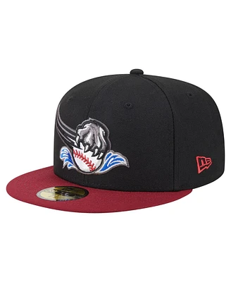 New Era Men's Black/Red Sacramento River Cats Authentic Collection 59FIFTY Fitted Hat