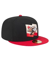 New Era Men's Black/Red Fresno Grizzlies Authentic Collection 59FIFTY Fitted Hat