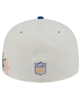 New Era Men's Cream/Royal Buffalo Bills Tonal Floral 59FIFTY Fitted Hat