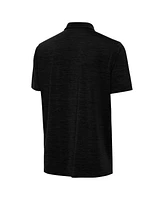Antigua Men's Heather Black Philadelphia Eagles Layout Polo Shirt
