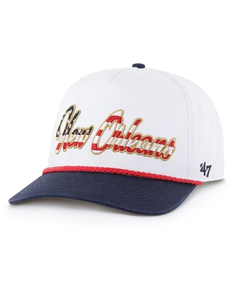 '47 Brand Men's White New Orleans Saints Patriotic Overhand Hitch Adjustable Hat