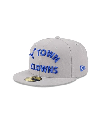 New Era Men's Gray Tulsa Drillers Theme Nights 59FIFTY Fitted Hat