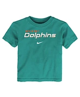 Nike Toddler Aqua Miami Dolphins Wordmark T-Shirt