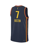 Nike Big Boys and Girls Aliyah Boston Navy Indiana Fever Explorer Swingman Jersey
